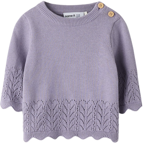 Name It Lavender Gray Nbfbrit Ls Strik