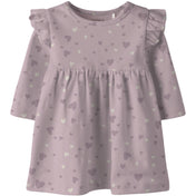 Name It Keepsake Lilac Nbfbheart Ls Kjole