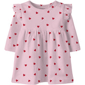 Name It Cradle Pink Nbfbheart Ls Kjole