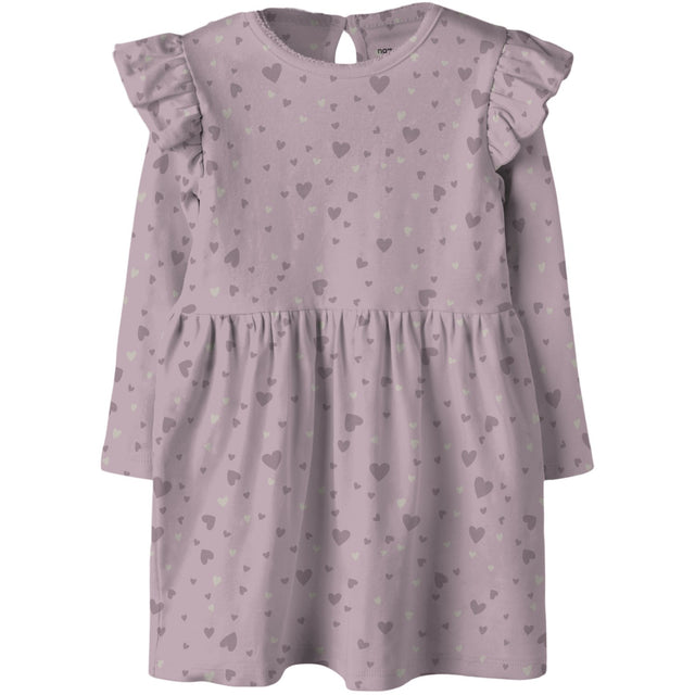 Name It Keepsake Lilac Nmfbheart Ls Kjole