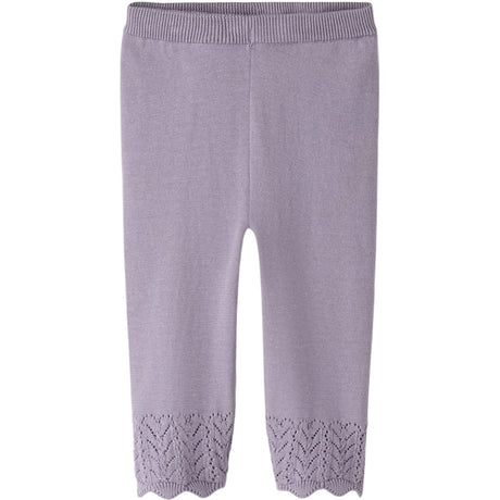 Name It Lavender Gray Nbfbrit Strik Bukser