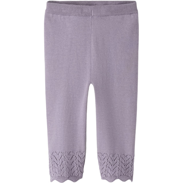 Name It Lavender Gray Nbfbrit Strik Bukser