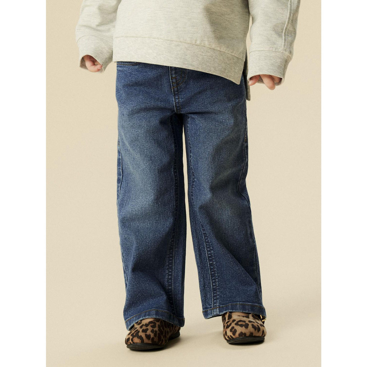 Name It Medium Blue Denim Nmfrose Wide Jeans 1061-Dt Tb