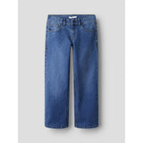 Name It Medium Blue Denim Nkfrose Wide Jeans 1061-Dt Tb