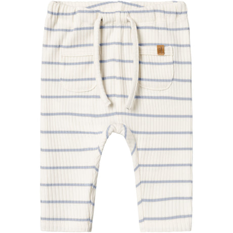 Lil'Atelier Coconut Milk Zen Blue Nbmkail Reg Bukser Lil Noos