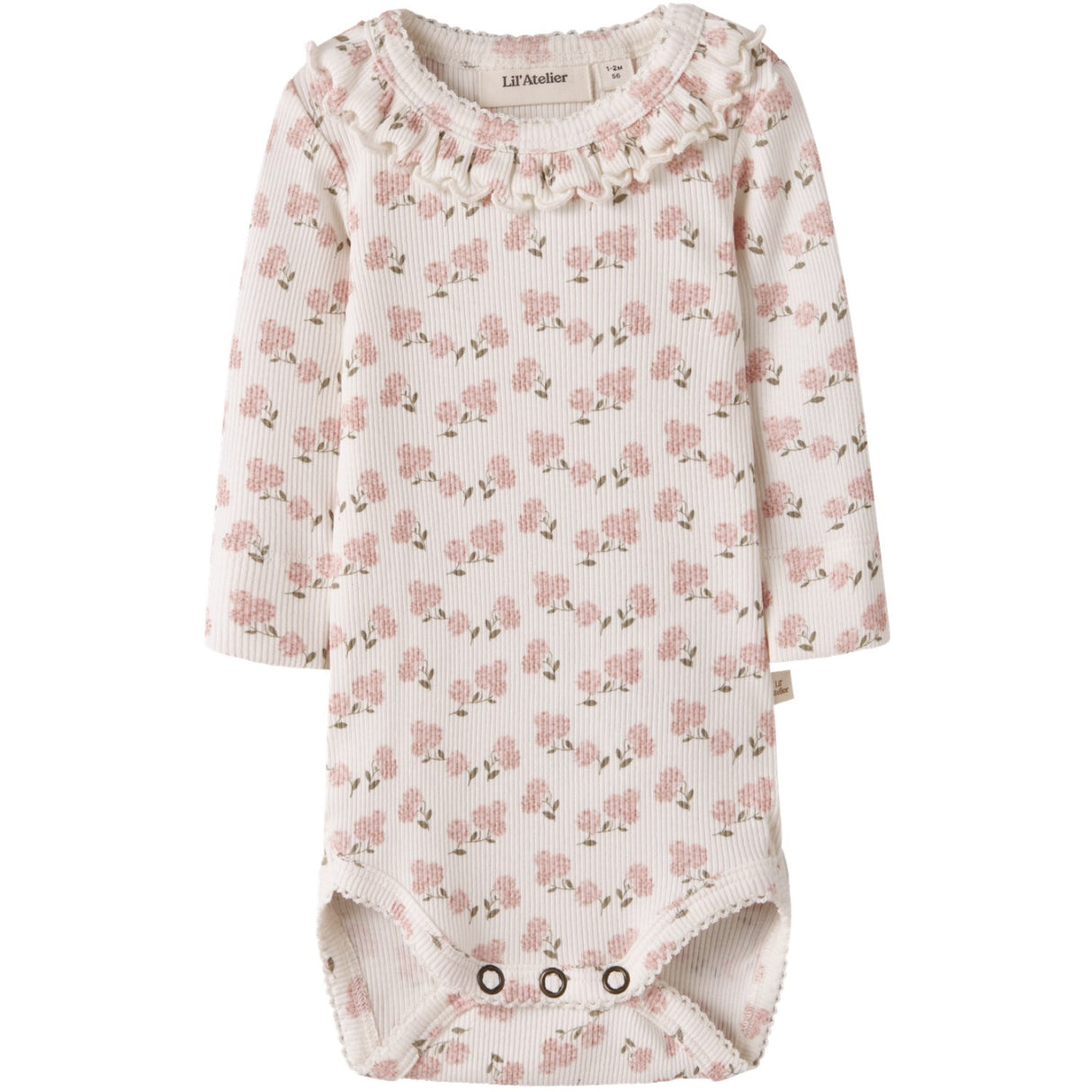 Lil'Atelier Coconut Milk Hydrangea Nbfgago Kis Ls Slim Body Lil