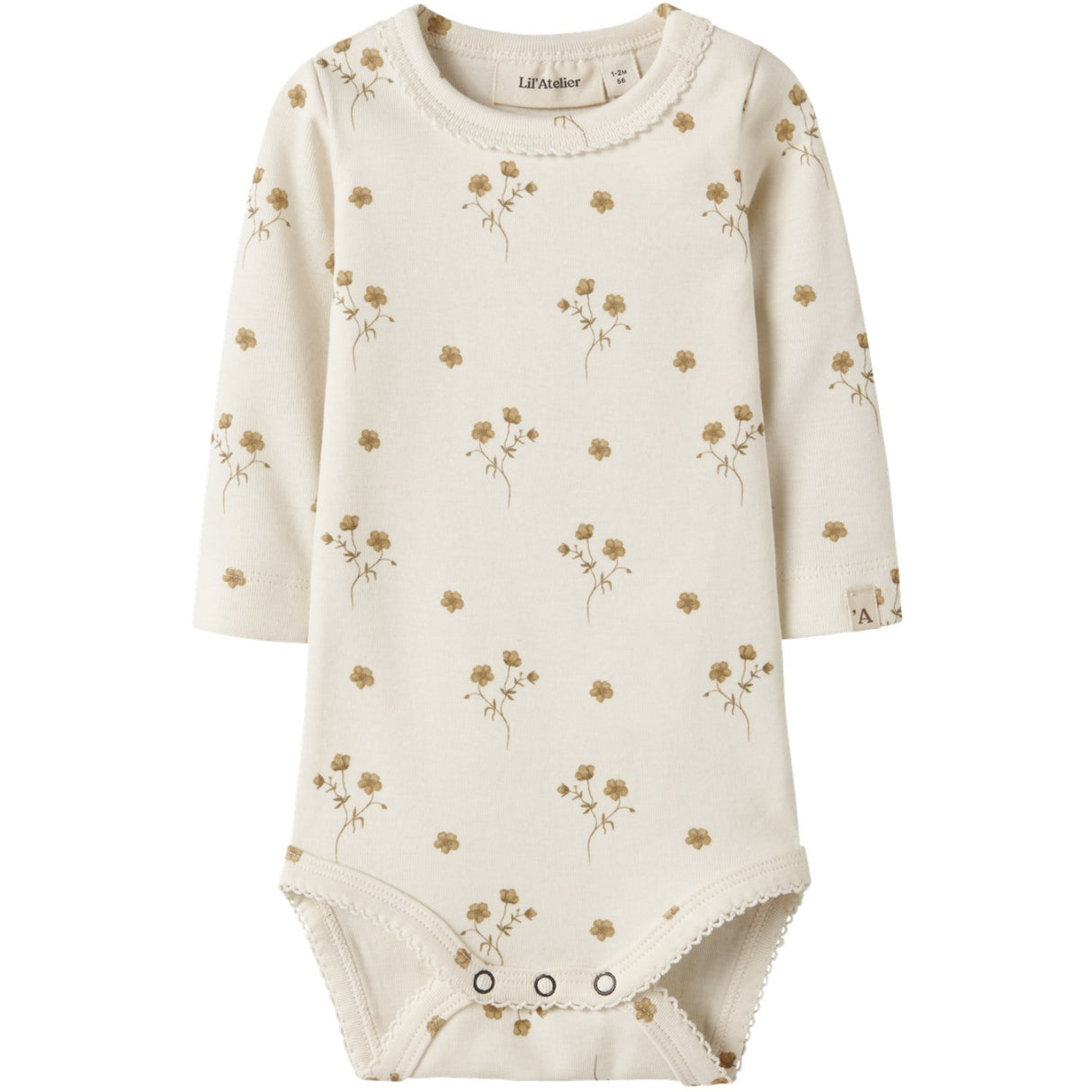 Lil'Atelier Coconut Milk Flower Yellow Nbflayo Sig Ls Slim Body Lil