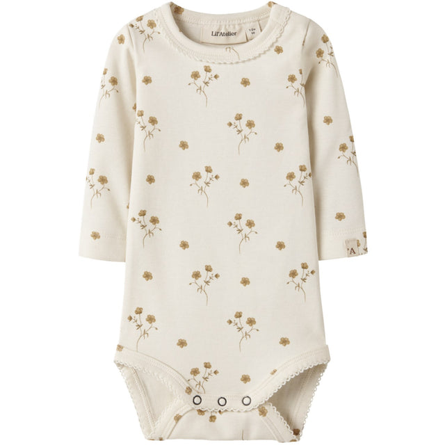 Lil'Atelier Coconut Milk Flower Yellow Nbflayo Sig Ls Slim Body Lil