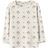 Lil'Atelier Coconut Milk Flower Pink Nmflayo Sig Ls Slim Top Lil