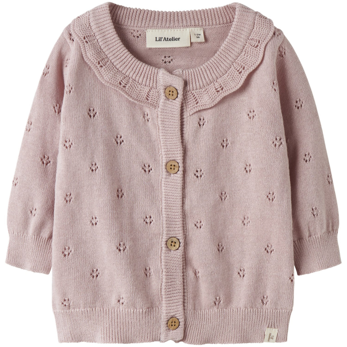 Lil'Atelier Peach Whip Melange Nbfdorina Ls Strik Card Lil