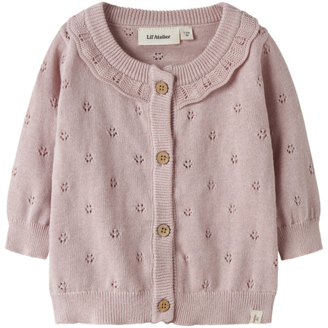 Lil'Atelier Peach Whip Melange Nbfdorina Ls Strik Card Lil