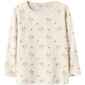 Lil'Atelier Coconut Milk Flower Yellow Nmflayo Sig Ls Slim Top Lil