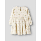 Lil'Atelier Coconut Milk Flower Yellow Nmflayo Sif Ls Kjole Lil