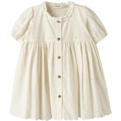 Lil'Atelier Coconut Milk Nmfflores Ss Kjole Lil