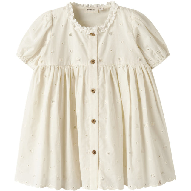 Lil'Atelier Coconut Milk Nmfflores Ss Kjole Lil