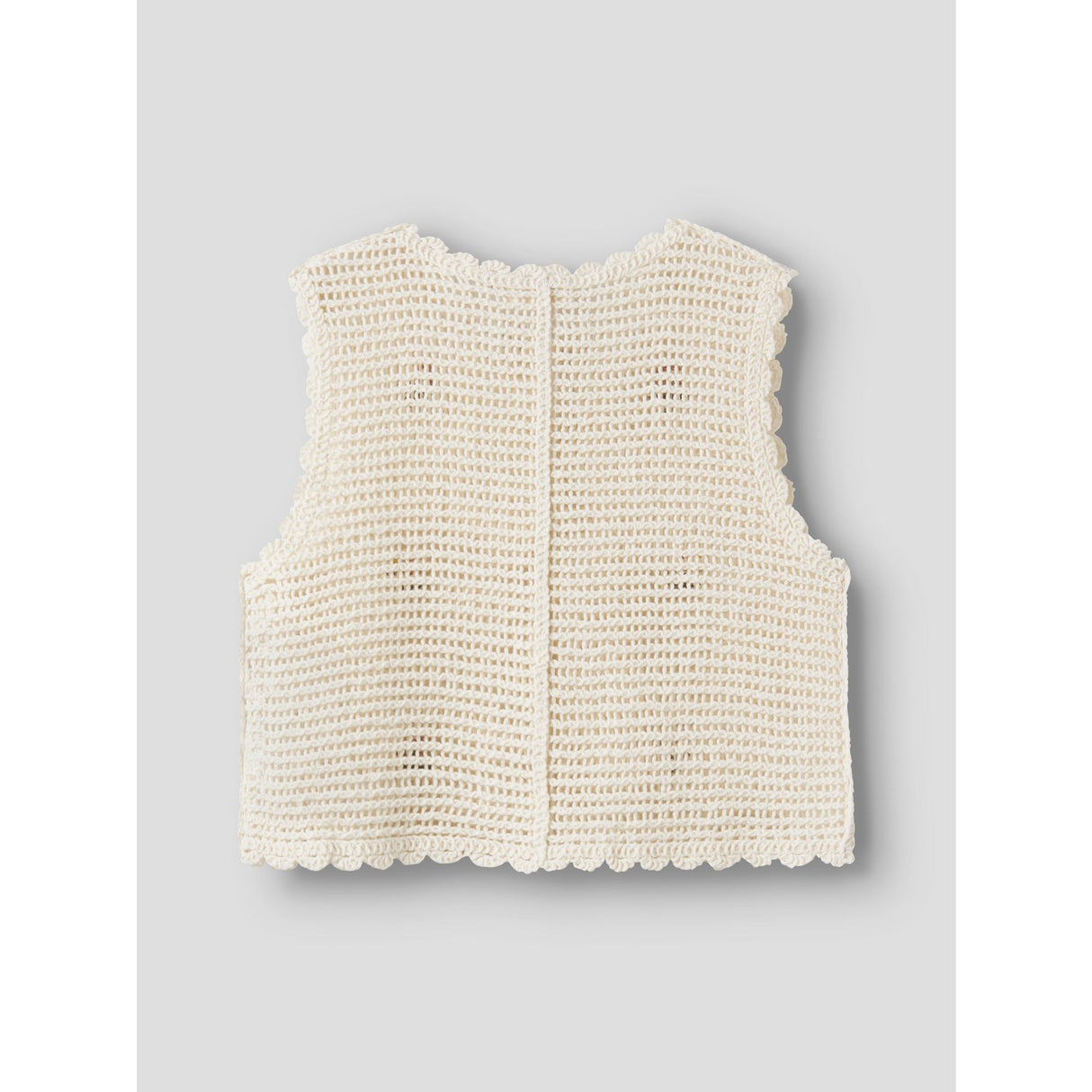 Lil'Atelier Coconut Milk Nmfflora Strik Vest Lil