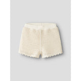 Lil'Atelier Coconut Milk Nmfflora Strik Shorts Lil
