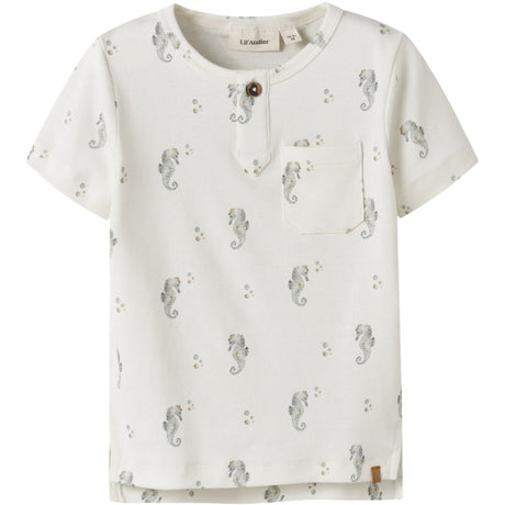 Lil'Atelier Coconut Milk Seahorse Nmmgayo Sik Ss Slim Top Lil