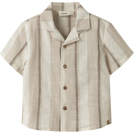 Lil'Atelier Coconut Milk Nmmfibert Ss Loose Skjorte Lil
