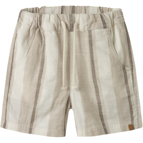 Lil'Atelier Coconut Milk Nmmfibert Loose Shorts Lil