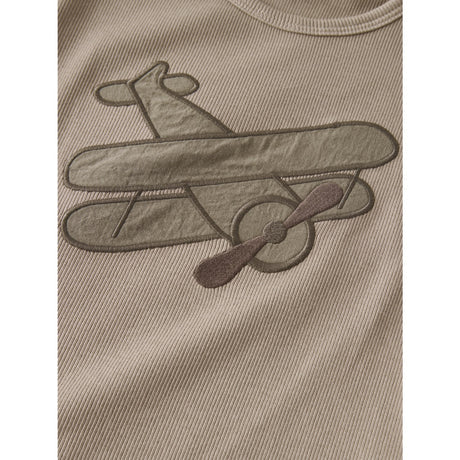 Lil'Atelier Oxford Tan Nmmhalli His Ss Loose Top Lil