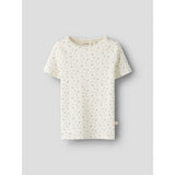 Lil'Atelier Coconut Milk Small Flower Nmfgago Ss Slim Top Lil Noos