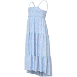 Name It Ice Water Small Floral Nkfvinaya Strop Maxi Kjole