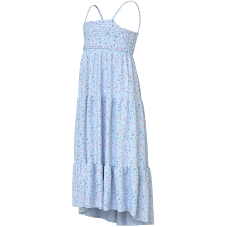 Name It Ice Water Small Floral Nkfvinaya Strop Maxi Kjole