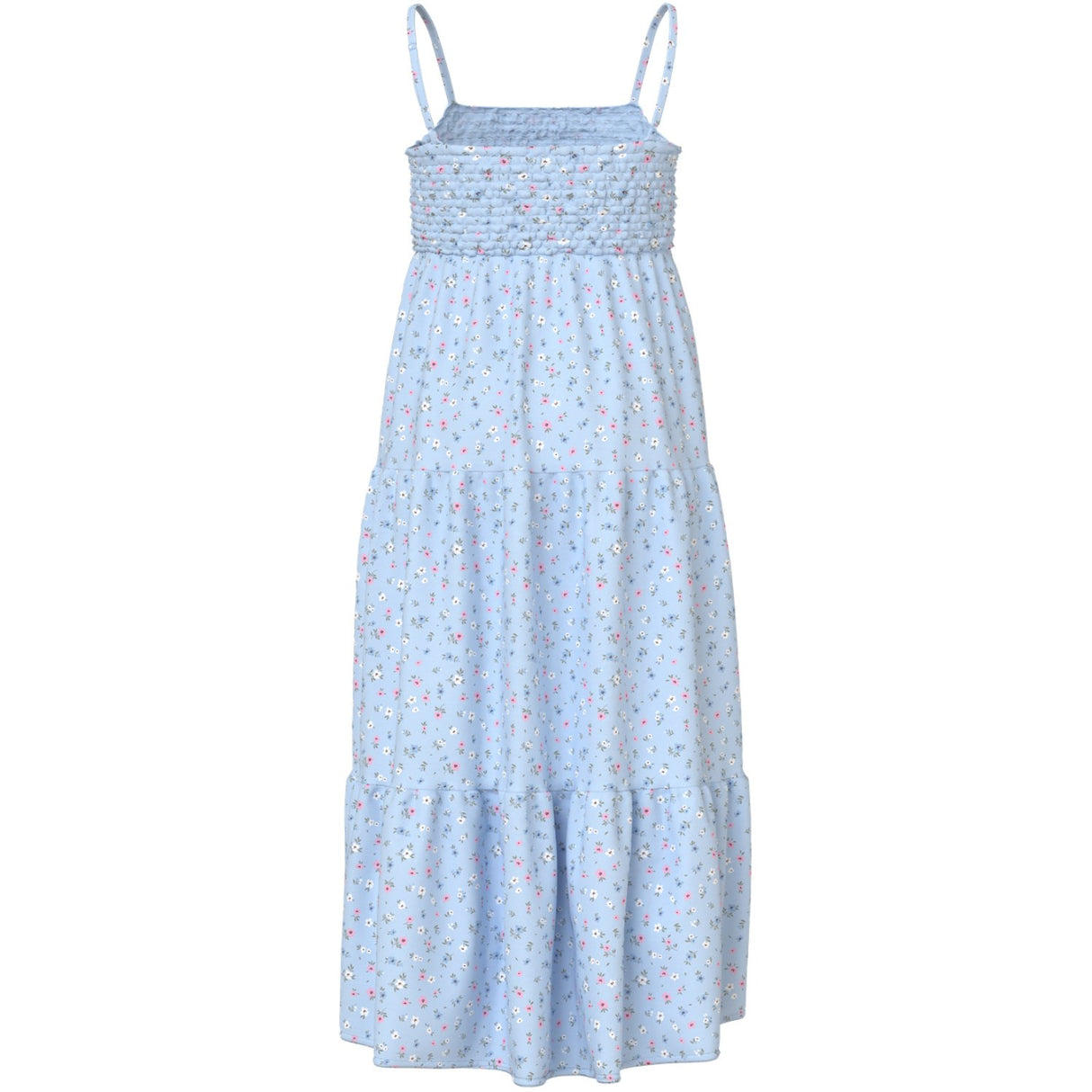 Name It Ice Water Small Floral Nkfvinaya Strop Maxi Kjole