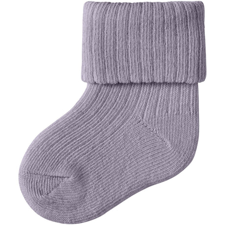 Name It Lavender Gray Nbfnobba Strømper