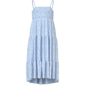 Name It Ice Water Small Floral Nkfvinaya Strop Maxi Kjole