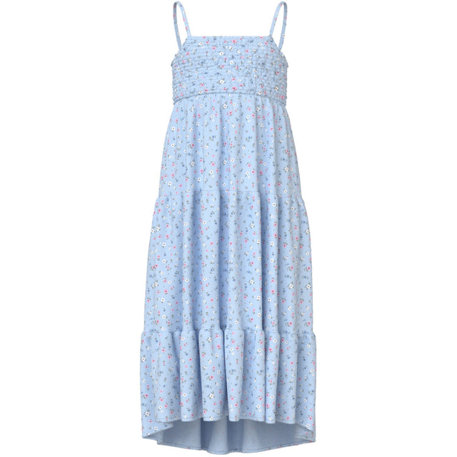 Name It Ice Water Small Floral Nkfvinaya Strop Maxi Kjole