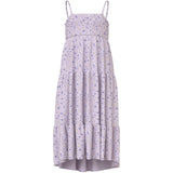 Name It Lavender Fog Small Floral Nkfvinaya Strop Maxi Kjole