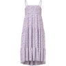Name It Lavender Fog Small Floral Nkfvinaya Strop Maxi Kjole
