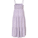 Name It Lavender Fog Small Floral Nkfvinaya Strop Maxi Kjole