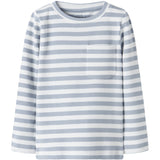 Name It Blue Fog Cloud Dancer Nmmdekab Slim Ls Top