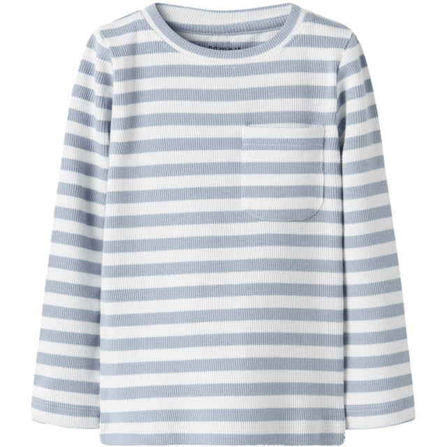 Name It Blue Fog Cloud Dancer Nmmdekab Slim Ls Top