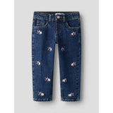 Name It Denim Blue Emb Nmfbella Mom Emb Jeans 1224-Fr Noos