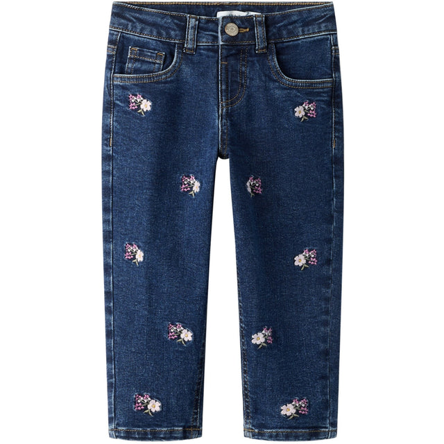 Name It Denim Blue Emb Nmfbella Mom Emb Jeans 1224-Fr Noos