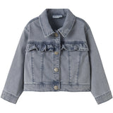 Name It Light Blue Denim Nmfjulia Dnm Flæse Jakke 6006-Yb F