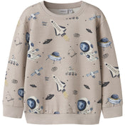 Name It Chateau Gray Nmmdace Ls Nreg Sweat Unb Box