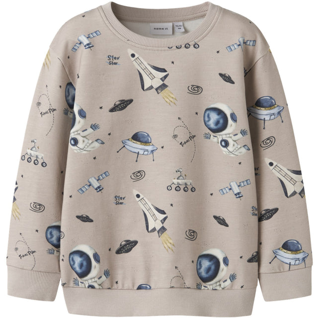 Name It Chateau Gray Nmmdace Ls Nreg Sweat Unb Box