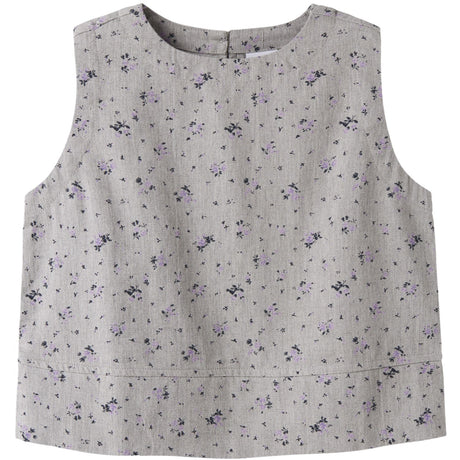 Name It Lavender Gray Nkfdrita Sl Kort Top