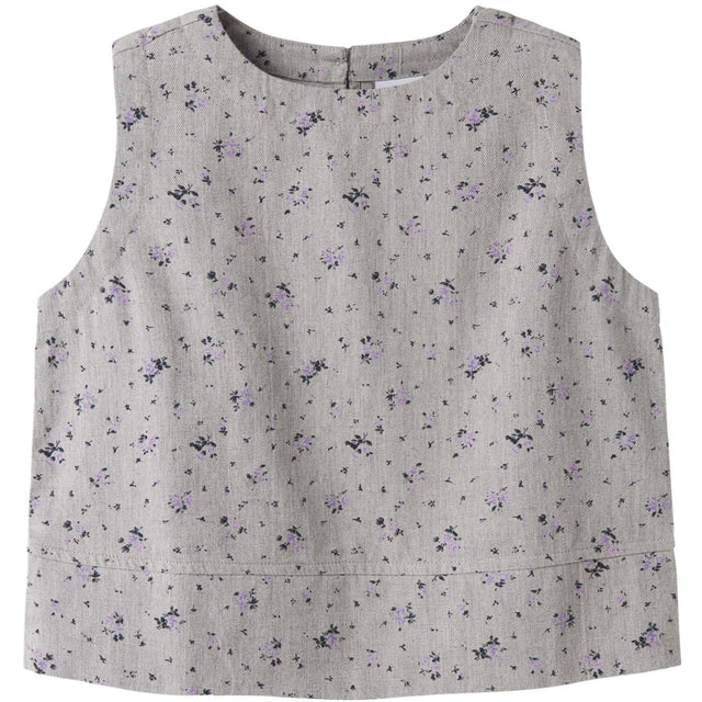 Name It Lavender Gray Nkfdrita Sl Kort Top