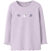 Name It Lavender Fog Nmfdari Ls Slim Top