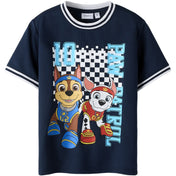 Name It Navy Blazer Nmmmargo Paw Ss Nreg Poly Top Cplg