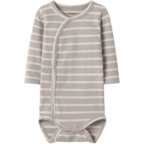 Name It Chateau Gray Nbnosuppa Ls Slå-om Body
