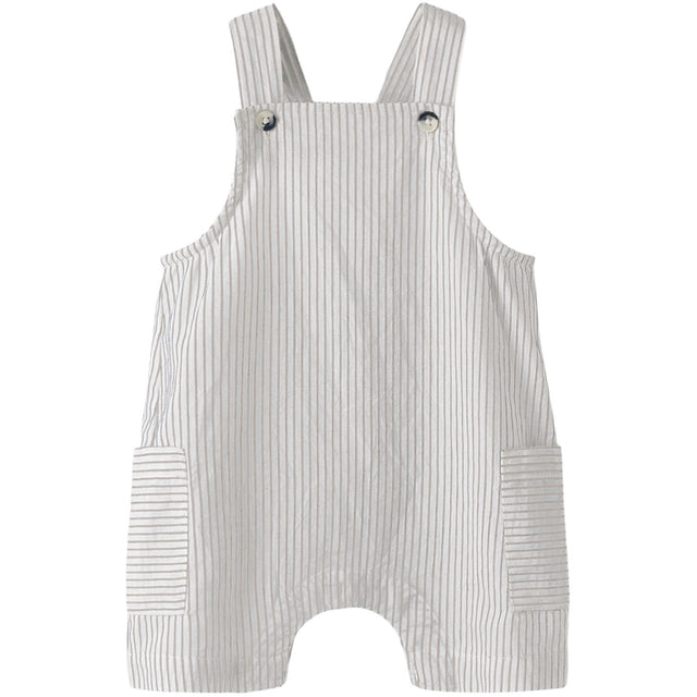 Name It Cloud Dancer Chateau Gray Nbmfar Shorts Overall
