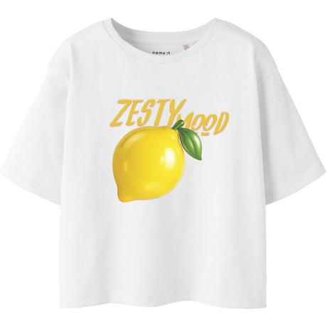 Name It Bright White Lemon Nkffarinaz Ss Nreg Kort Top Box
