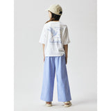 Name It Purple Impression Rainstone Nkffloritta Wide Bukser